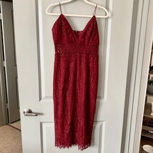 Luxurious Lace Midi Dress